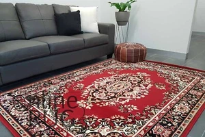 RED FLOOR RUG TRADITIONAL PERSIAN STYLE CARPET - 160 x 215 CM - Picture 1 of 6