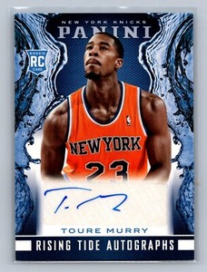 TOURE MURRY 2013-14 Panini basketball RISING TIDE RC Rookie AUTO #12 Knicks