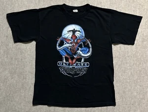Vintage 2002 Marvel Ultimate Spider-Man T-Shirt Small? Black Doc Ock - Picture 1 of 9