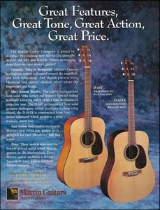 Martin Dreadnought D-16T & D-16TR Rosewood guitarra acústica anuncio 1995 anuncio - Imagen 1 de 3