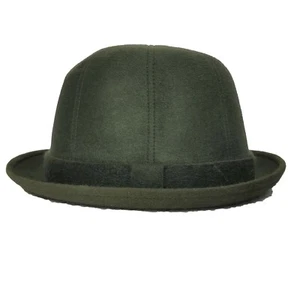 CAPPELLO 58 CERVINO VINTAGE FELTRO DAINO LOBBIA FUR FELT MEN'S HAT VERDE ce46 - Picture 1 of 7