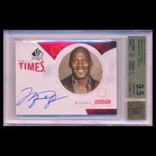 2010-11 SP Authentic Michael Jordan Sign Of The Times SOTT Auto BGS 9.5 AUTO 10