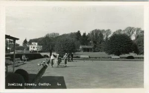 ECHTFOTO-POSTKARTE BOWLING GREEN, OADBY, LEICESTER, LEICESTERSHIRE - Bild 1 von 2