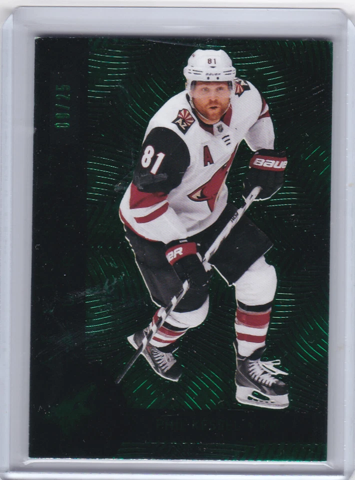 2020 2020-21 ARTIFACTS PHIL KESSEL EMERALD AURUM 09/25 A-12 ARIZONA COYOTES - Image 1 of 2