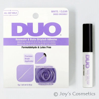 1 DUO Rosewater & Biotin Striplash Adhesive Brush on "DUO62196 - White / Clear" - Image 1 of 3