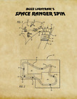 Buzz Lightyear Space Ranger Spin Ride Patent Print Disneyland Walt Disney World 