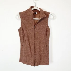 Steinbock Damen XS braun Zque Merinowolle Carrie Reißverschluss Herbst Weste Wandern Outdoor - Bild 1 von 9