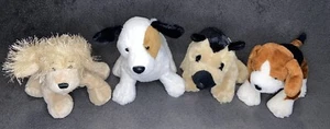 Lot Of 4 Ganz Webkinz Dogs Plush Beagle Jack Russell German Shepard No Codes - Picture 1 of 15