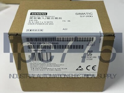 1PCS Siemens 6ES7235-0KD22-0XA0 6ES7 235-0KD22-0XA0 Module - Image 1 of 4