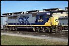 Original Rail Slide - Csxt 6924 Tampa Fl 1-12-1992