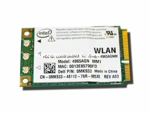 Intel MK933 Pro Wireless Wifi 4965AGN 802.11 a/b/g/n MiniCard - Picture 1 of 1