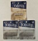 Holiday Time 6 Replacement Fuses 3 amp & 20 Christmas Clear Mini Light Bulbs 2.5
