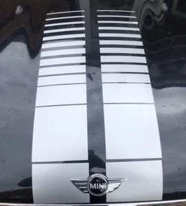 Rayas de capó desvanecidas BMW Mini One/Cooper R55/R56/R57/R58/R59. También se adapta a Jcw - Imagen 1 de 2