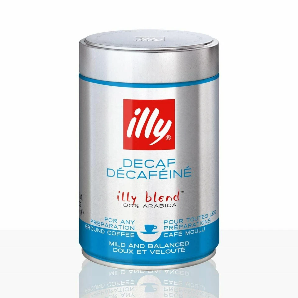 illy Espresso Decaf Entkoffeiniert 12 x 250g Kaffee gemahlen, koffeinfrei