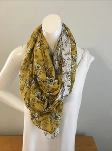 Loft Mixed Floral Infinity Scarf- J14 - Picture 1 of 6