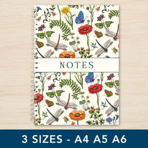 Bonito cuaderno espiral A4 A5 A6 bloc de notas liso/forrado diario trabajo universitario regalo - Imagen 1 de 15