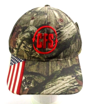 Mossy Oak Break-up Camuflaje CFS Bandera Americana Correa Camionero Gorra Nueva con etiqueta Foto 1 de 4