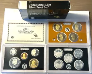 2011 US Mint Silver Proof Set in OGP w/POA Uncirculated - Picture 1 of 7