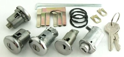 Keyed Alike Ignition Door Glove Box Trunk Lock Set 1966-1967 GTO Lemans Tempest - Image 1 of 3