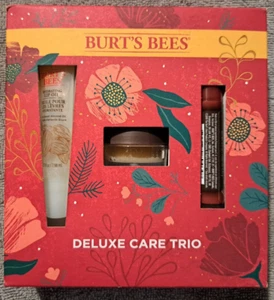 Burt's Bees Holiday Deluxe Care Trio Set New in Gift Box Holiday Set NEW - Picture 1 of 2