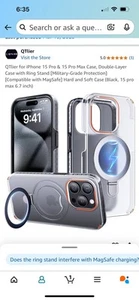 Qtiler iPhone 15 Pro oder 15 Pro Max Hülle mit Ständer - Bild 1 von 1