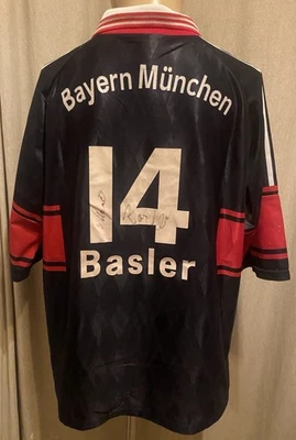 FC Bayern München Adidas Heim Trikot 1997-1999 "OPEL" + Nr.14 Basler Gr.XL - Bild 1 von 4