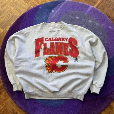 Vintage CALGARY FLAMES crewneck Sweatshirt reprint unisex AN63966 - Image 1 of 2
