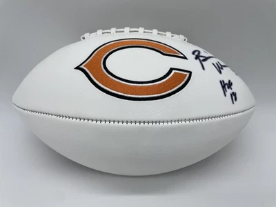 Brian Urlacher Autographed Bears Logo Football w/ HOF - Beckett W Hologram - Image 1 of 4