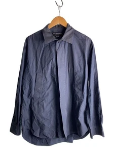 BALENCIAGA Long Sleeve Shirt -- Cotton NVY Plain 485974 TCB10 Used - Picture 1 of 4