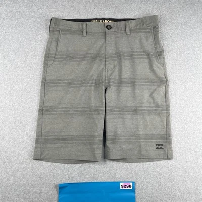 Billabong Submersibles Shorts Mens 32 Gray Striped Outdoor Casual Men - Image 1 of 4