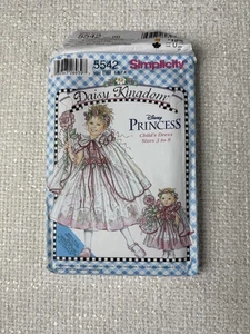 Disney Princess Dress Girl 3-8 Simplicity 5542 Sewing Pattern Daisy Kingdom - Picture 1 of 2