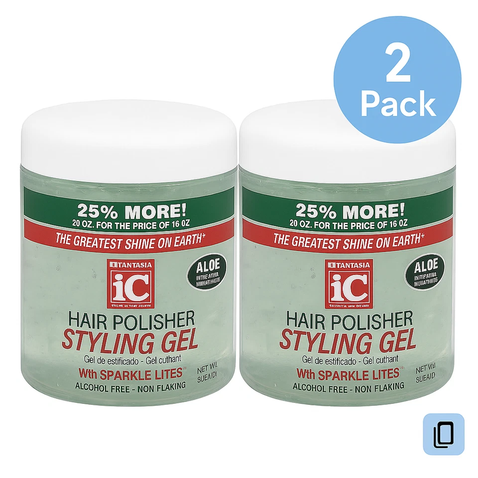 Fantasia Pulidor de Cabello Gel de Peinado Paquete de 2 Nuevo Foto 1 de 1