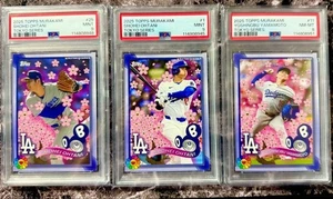 Shohei Ohtani PSA9 PSA8 MLB Takashi Murakami collaboration Card set of 3 - Picture 1 of 13
