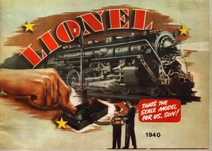 LIONEL ELECTRIC TOY TRAINS 1940 CATALOG FULL COLOR LOCOMOTIVES ROLLING STOCK - Picture 1 of 3