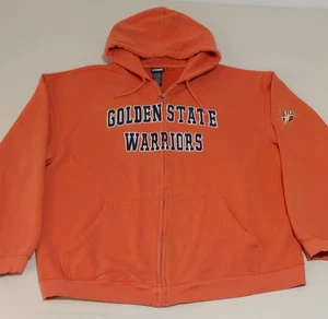 Vintage Golden State Warriors Orange Zip Hoodie XL NBA 2000s We Believe Era - Bild 1 von 15