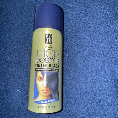 Spray Temporal Salon Grafix Vigas Altas Tintado Negro Índigo Foto 1 de 3