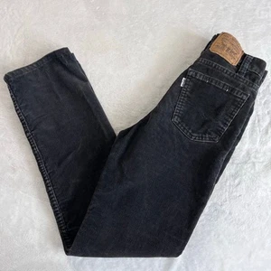 Levi’s Vintage Black Corduroy Pants Boys size 14 Slim 23X26 USA Made 1989 - Picture 1 of 11