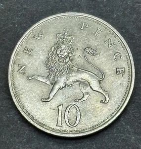 Großbritannien Großbritannien 10 Ten New Pence 1968 Elizabeth II - Bild 1 von 2