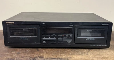 Reproductor de cinta de casete Onkyo Dolby 2 cubiertas TA-RW144 control de computadora - funciona Foto 1 de 4