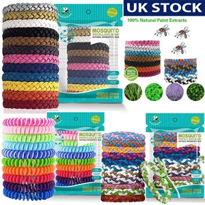 Mosquito Repellent Bracelet 12 Pack Deet-Free 150Hour Protection UK - Picture 1 of 22