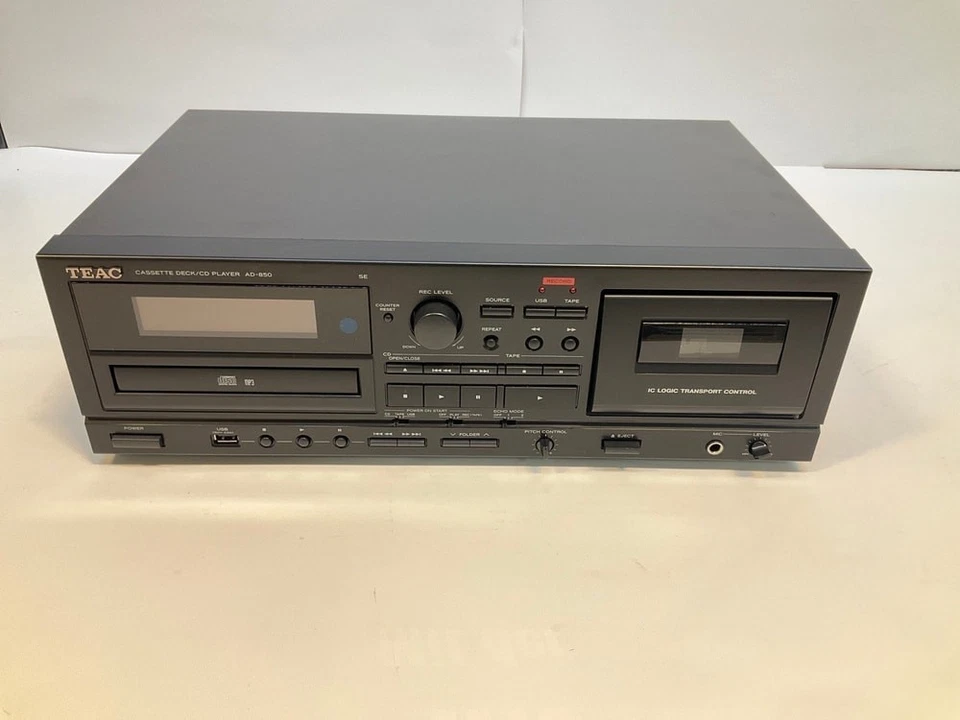 TEAC AD-850-SE CD- & Kassettenspieler mit USB, Schwarz 6#25135115 - Bild 1 von 4