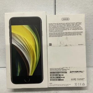 Apple iPhone SE 2nd Gen. - 256GB - Black/OpenBox (Cricket Wireless) Plastic On - Picture 1 of 8