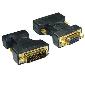DVI Stecker auf VGA Buchse Adapter Gold Konverter - HEUTE VERSAND - Bild 1 von 1