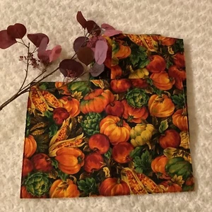 4 manteles individuales mágicos naranja brillante negro otoño maíz calabazas malhumorados caprichosos 12"x17" - Imagen 1 de 7