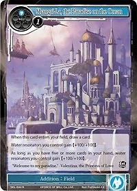 Shangri-La, the Paradise on the Ocean [SKL-044] Near Mint - Force of Will single - Image 1 of 1