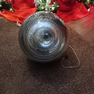 Large 19" Tom Dixon  Mirror Ball Chandelier Pendant Light Fixture Silver Orb - Picture 1 of 6