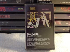 TOM WAITS SWORDFISHTROMBONES JAZZ ROCK CASSETTE '83 ISLAND OG NO BARCODE OOP - Picture 1 of 4