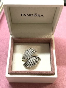 Pandora MAJESTÄTISCHE FEDERN Sterling Silber Ring Größe 5,5 mit BOX Engelsflügel - Bild 1 von 7