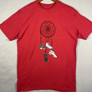 Air Jordan Men’s T Shirt Large Red Dreamcatcher Kicks Jumpman - Picture 1 of 6