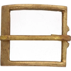 Brass New Hippie Minimalist Hippy Retro MCM Boho NOS 1970s Vintage Belt Buckle - Picture 1 of 3